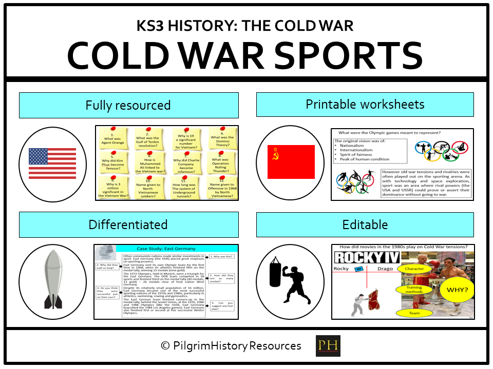 KS3 History Cold War: Sports, Propaganda & Olympic Rivalry (FREE lesson)