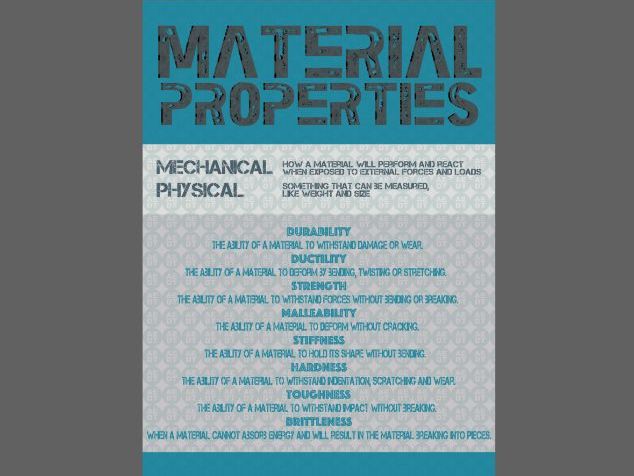 DT Material Properties - Poster