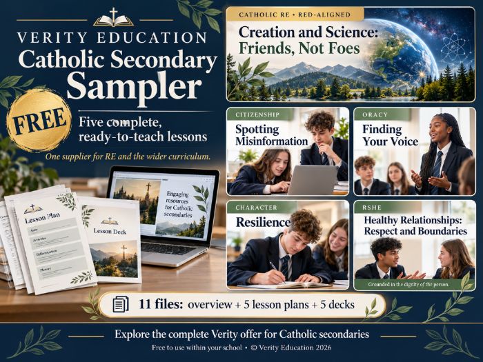 FREE Catholic Secondary Sampler: RE, Citizenship, Oracy & More