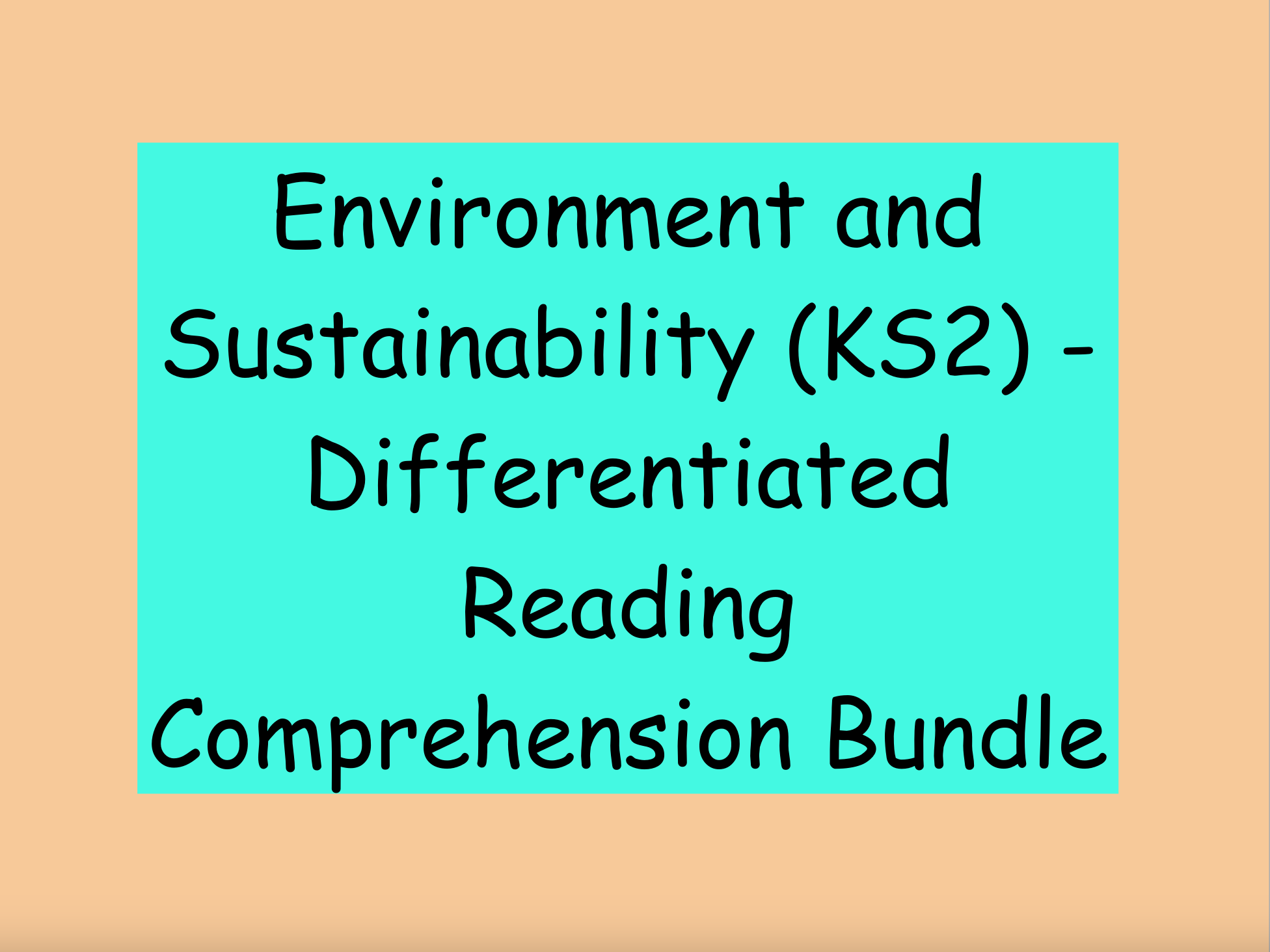 Environment and Sustainability – KS2 Differentiated Reading Comprehension Bundle