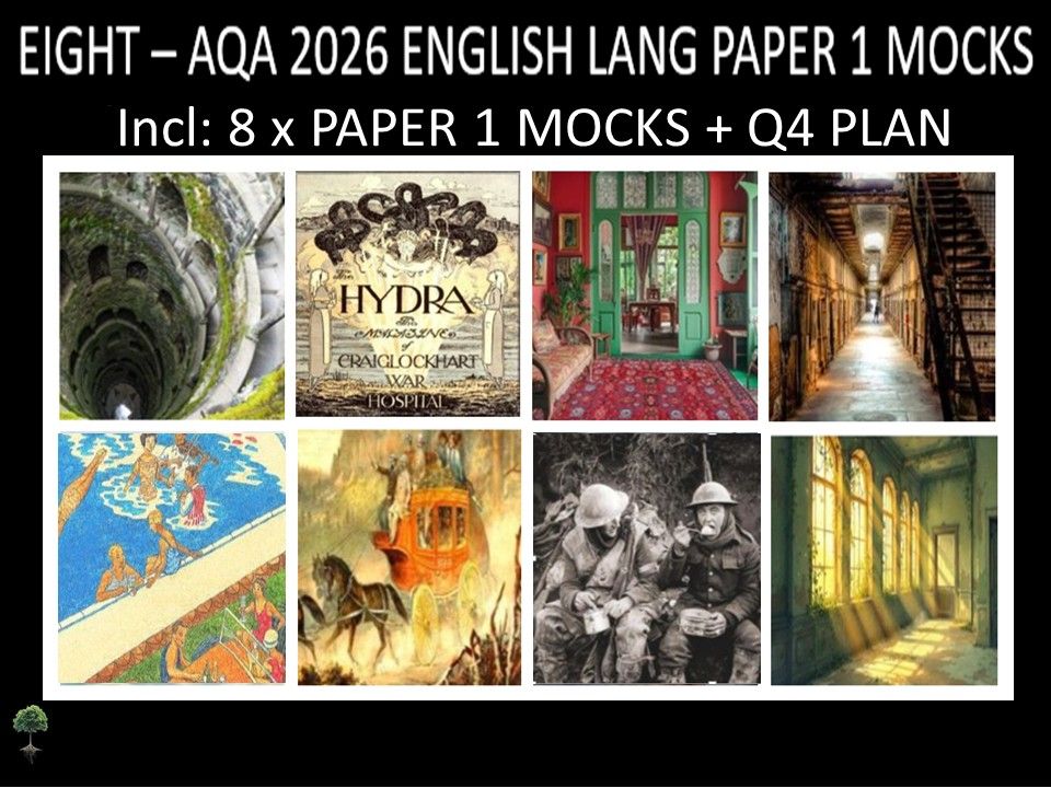 EIGHT - AQA PAPER 1 | 2026 FULL MOCKS | Q4 PLAN