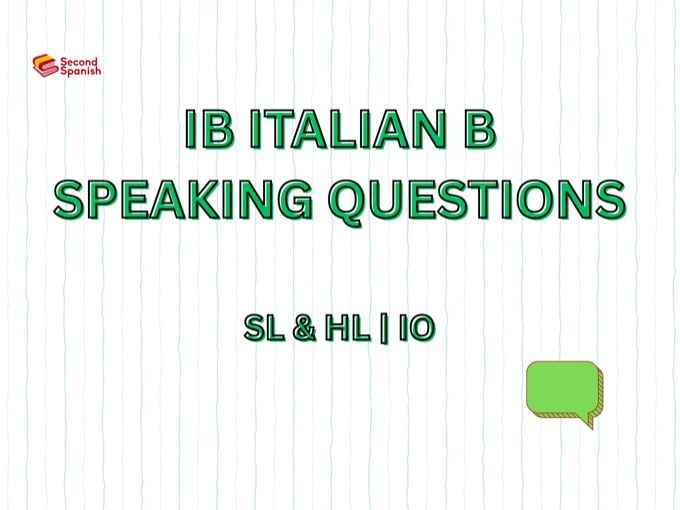 IB Italian B Speaking Questions