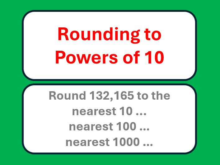 Rounding to Powers of 10 Worksheet