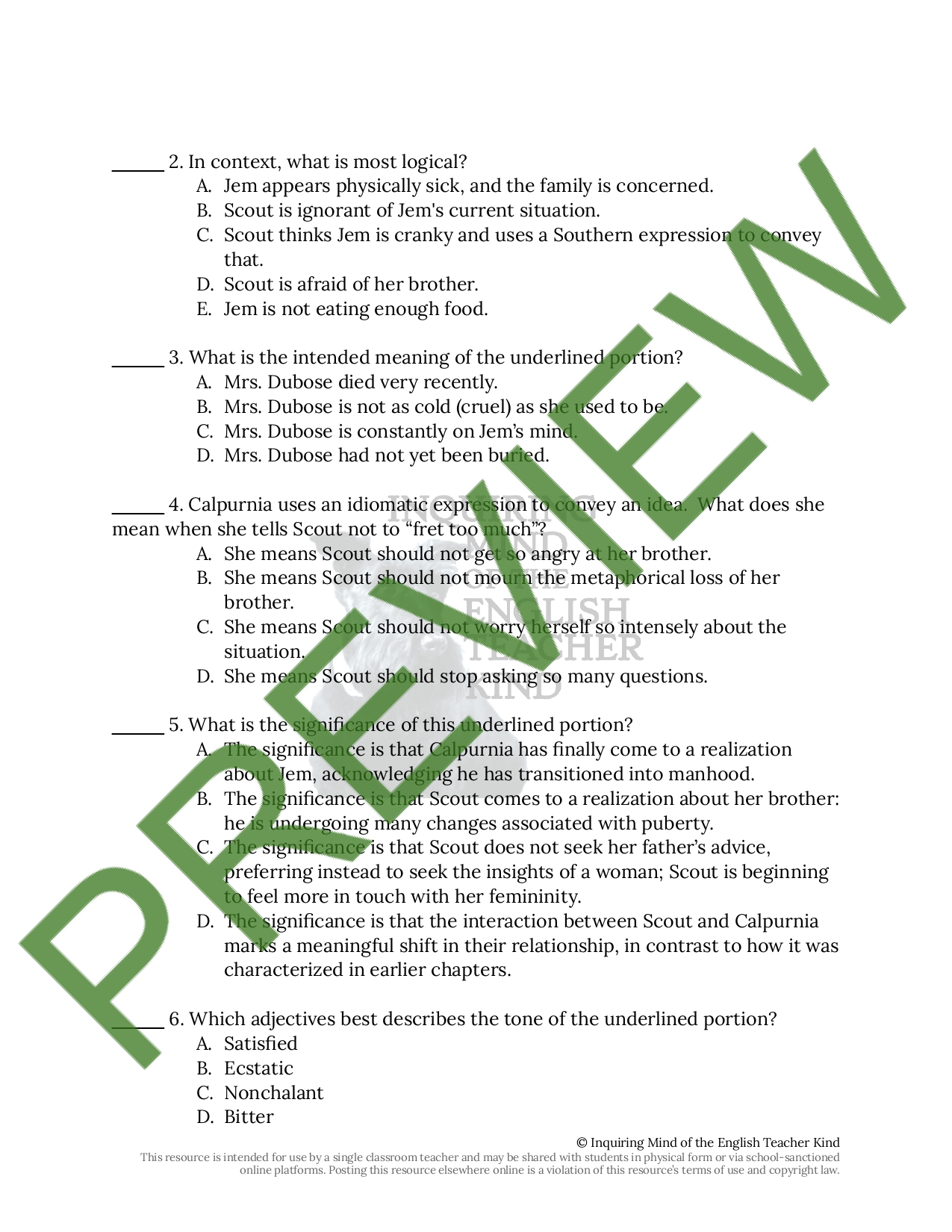 Chapter 12 To Kill A Mockingbird Analysis To Kill a Mockingbird Chapter 12 Close Reading Worksheet | Teaching
