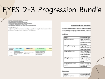 EYFS 2-3 Progression Documents