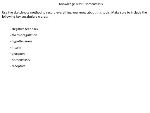GCSE Biology Revision: Knowledge Blast tasks