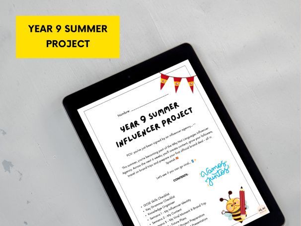 Year 9 Spanish Summer Influencer Project