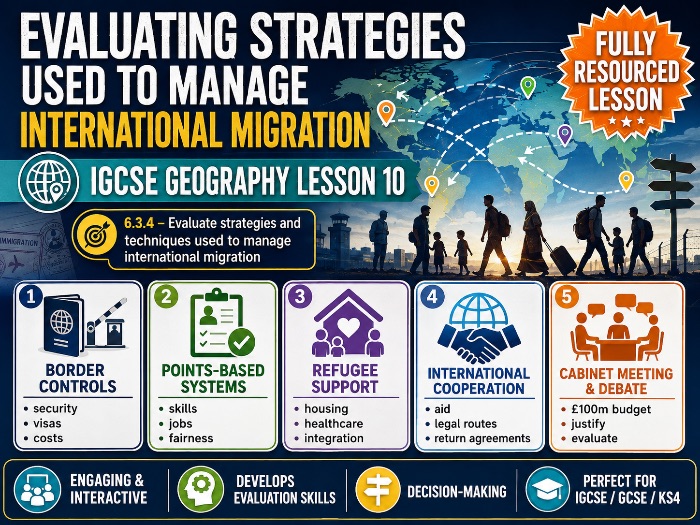 IGCSE Geography - Evaluating Migration - Topic 6 Changing Population (First Exam May 2027)
