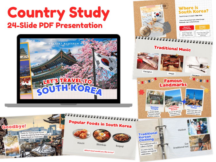 South Korea Country Study | 24-Slide Geography & Culture Presentation