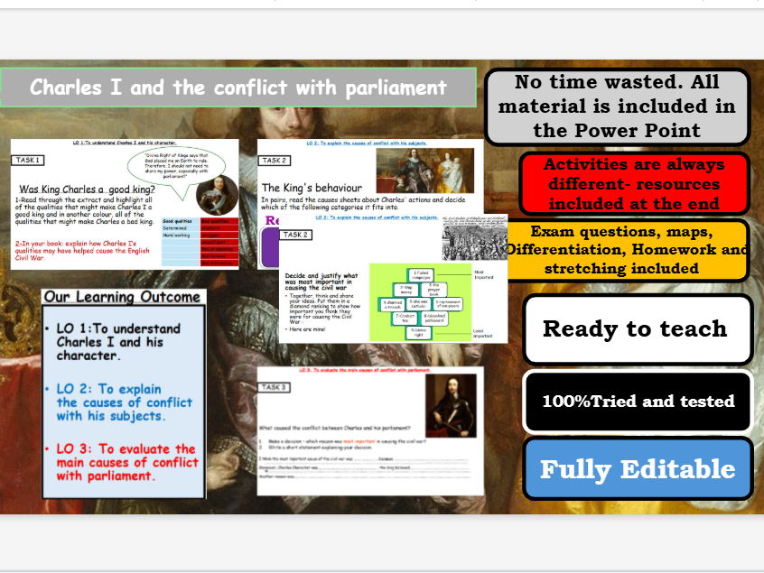 English Civil War: Causes – Charles I vs Parliament