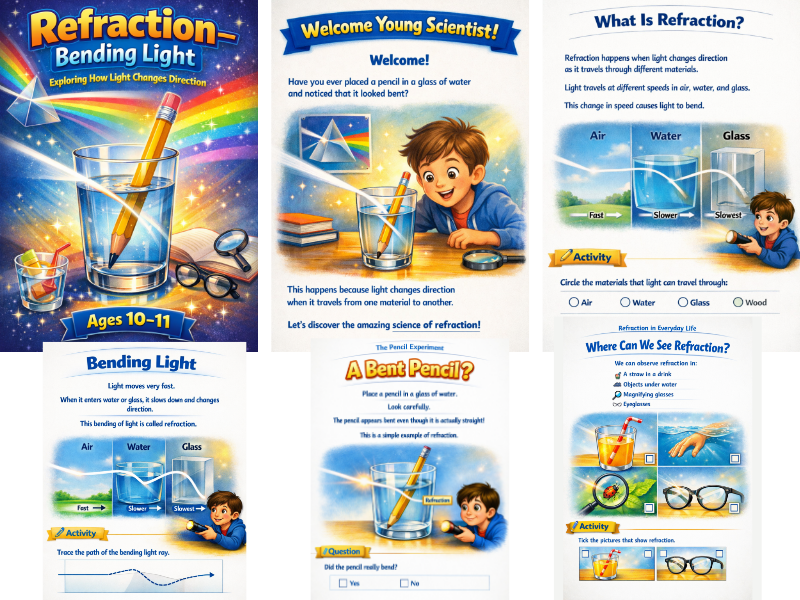 Refraction: Bending Light | Fun Physics Activities for Kids