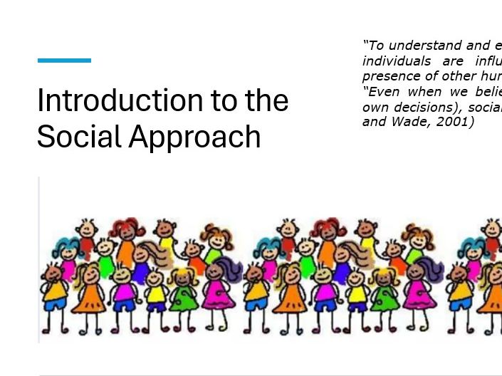 Full Social Approach Teaching Resources (CIE)