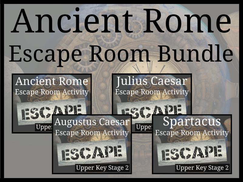 Ancient Rome Escape Room Activity Bundle | Year 5 or Year 6