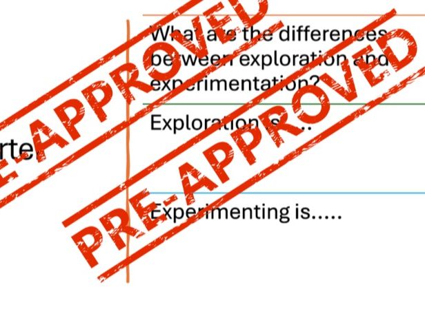 Exploration vs. Experimentation