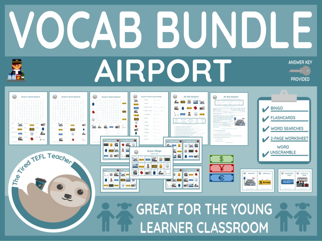 ESL Airport Vocabulary Bundle