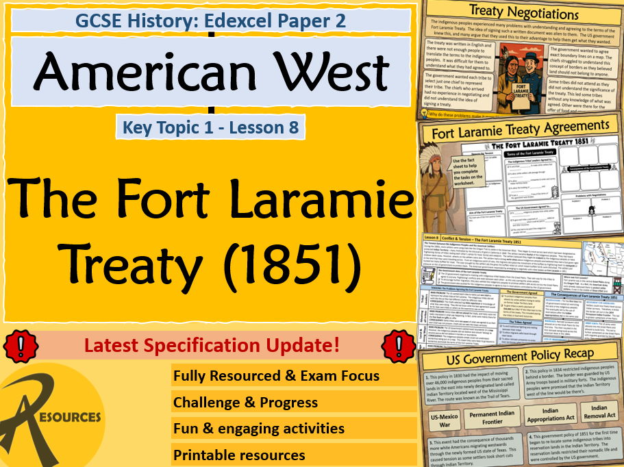 Fort Laramie Treaty 1851 - American West - GCSE History Edexcel - Lesson 8