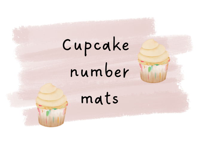 Cupcake number mats