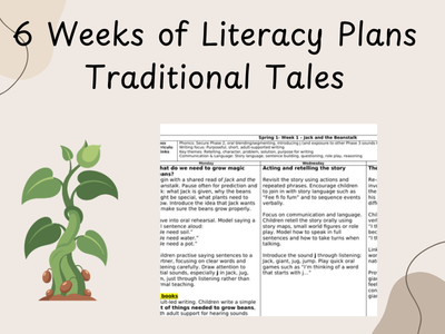 6 Weeks of Literacy Planning- EYFS - Traditional Tales