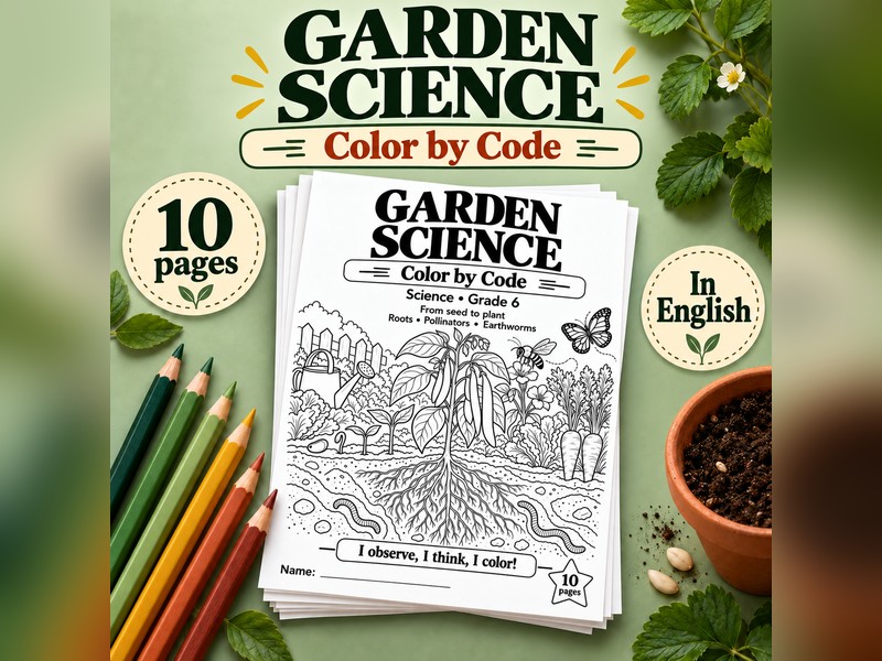 Garden Science Colour by Code - Plants