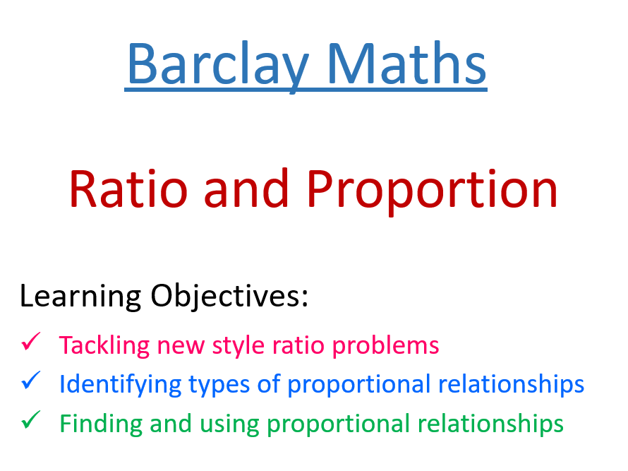 Advanced Ratio and Proportion