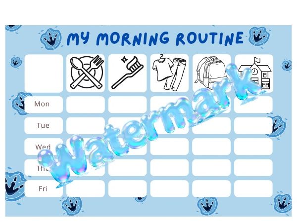 Morning routine chart