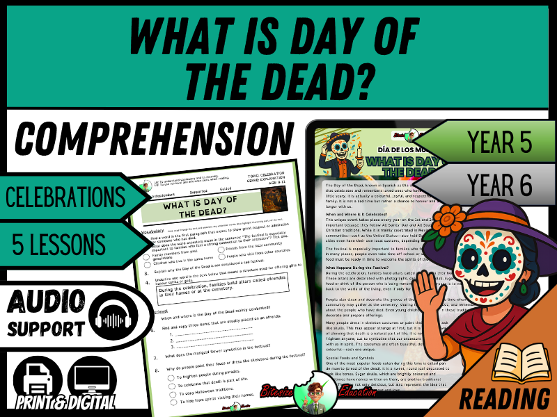 What is the Day of the Dead | Reading Comprehension | Year 5/6