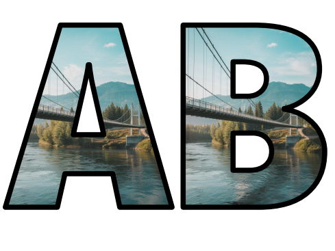 Bridge Types Structures Design Lettering Set Display Title Letters ...