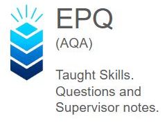 EPQ Taught Skills Question Sheets with Supervisor Versions | AQA