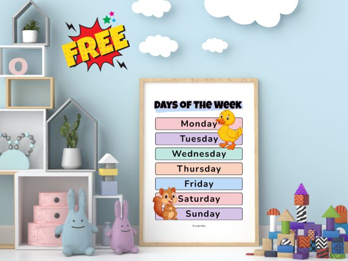 Days of the Week Classroom Poster