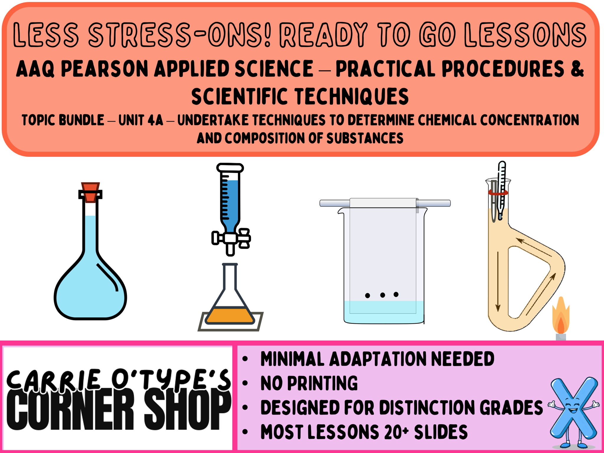 Unit 4 Practical Procedures & Scientific Techniques - Learning Aim A - AAQ Pearson Applied Science