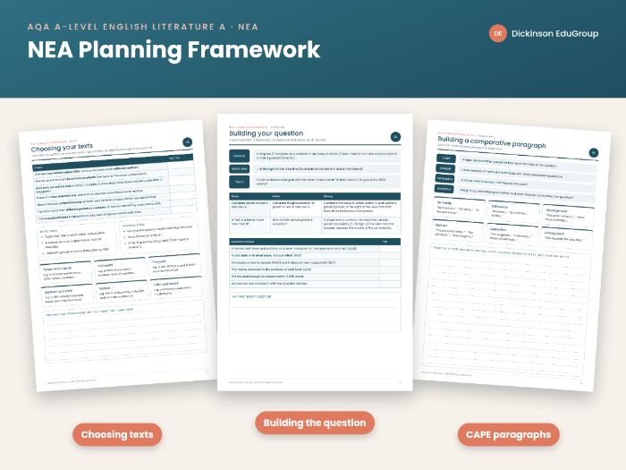 AQA Eng Lit NEA Planning Framework