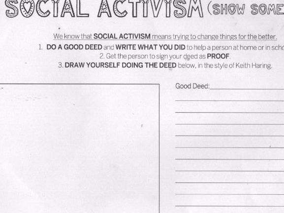 Keith Haring Social Activism Teaching Resources Keith Haring Social Activism Teaching Resources