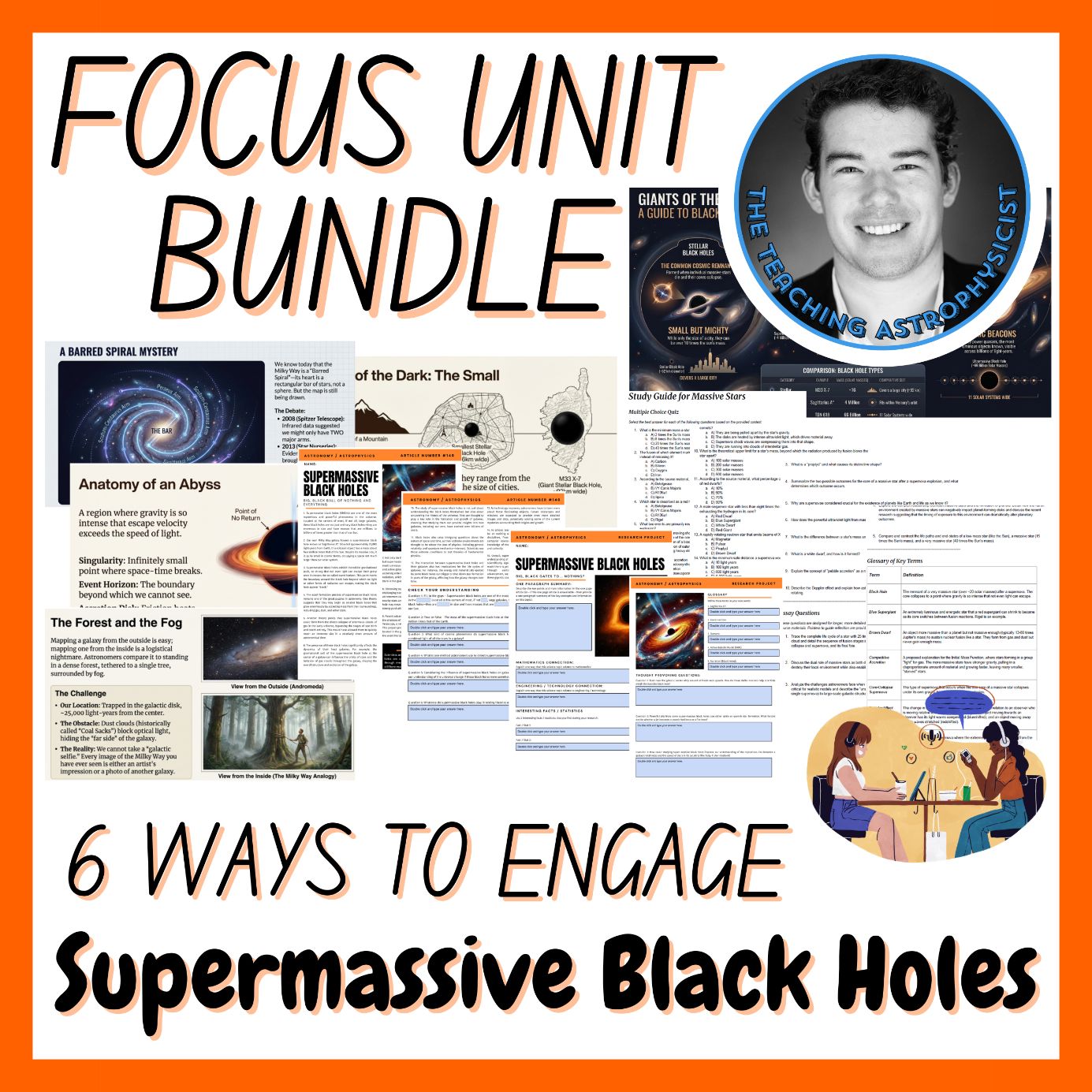 Supermassive Black Holes | Focus Unit Bundle | 6 Resources inc Quiz
