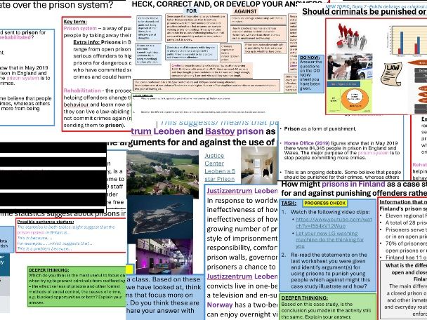 AQA GCSE Sociology: Crime - Debates (Prison vs Rehabilitation)