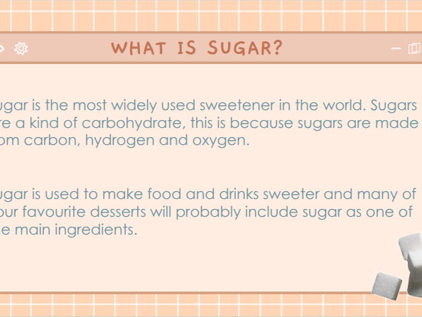 BTEC Food & Tech - Sugar and our bodies