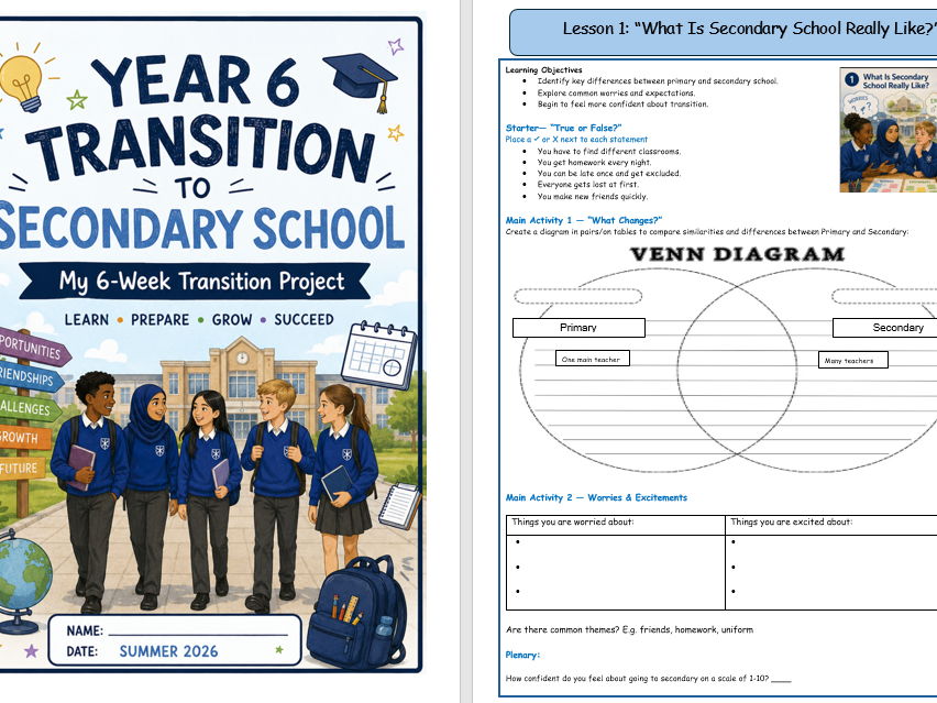 Y6 Transition Booklet