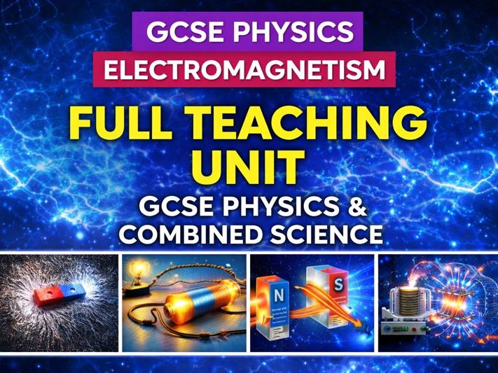 GCSE Physics Electromagnetism Complete Unit – Full Set of Lessons with Worksheets