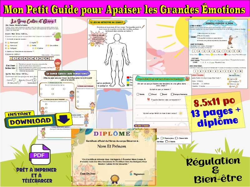 Mon Petit Guide pour Apaiser les Grandes Émotions-Régulation & Bien-être