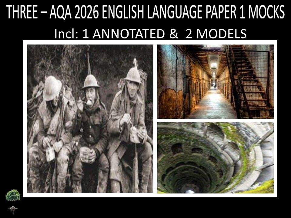 THREE  - AQA PAPER 1 | 2026 FULL MOCKS | ANNOTATED | MODELS