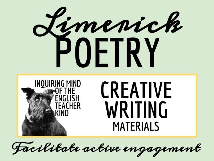 Limerick Poetry Activity with Outline and Exemplar for Creative Writing