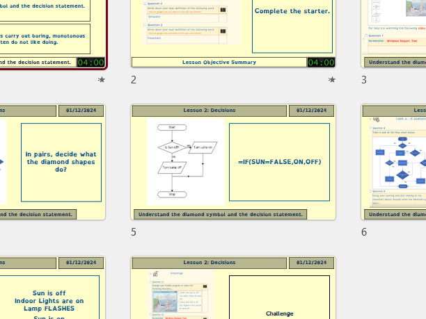KS3 FLOWOL – Complete 7 Lesson Automation & Control Systems Scheme (Flowcharts, Variables, Subroutines, Car Parks & Home Automation)