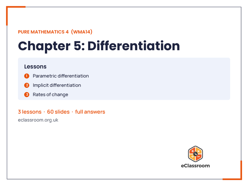 IAL Pure 4 Differentiation lesson slides