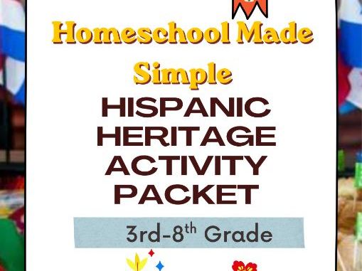 Hispanic Heritage Activity Packet | Grades 3rd-8th
