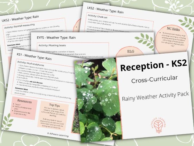 Rainy Weather Activity Pack - Cross Curricular - Reception to KS2