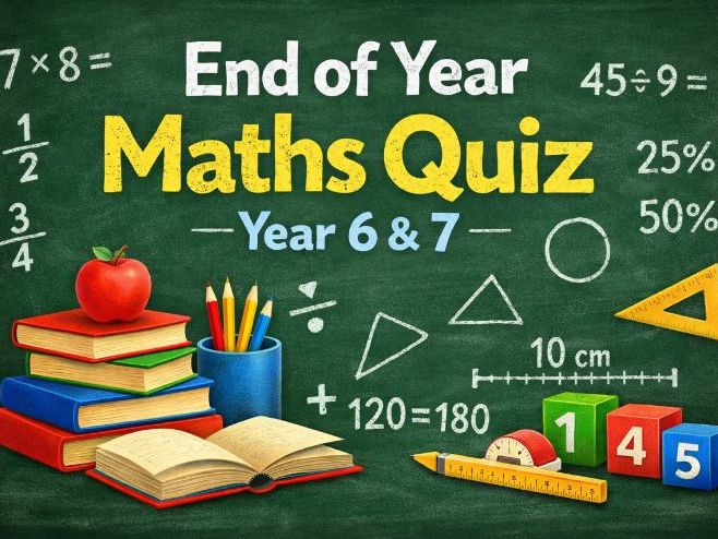 End of Year Maths Quiz – Year 6 & 7 Challenge