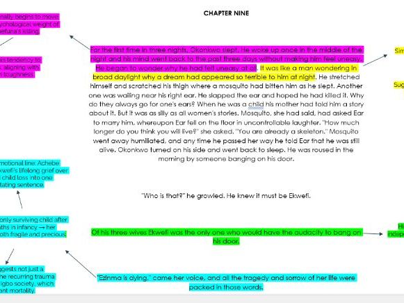 Things Fall Apart Chapter 9 Annotations