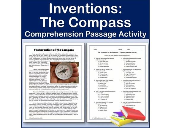 Inventions: The Compass - Reading Comp Passage & Activity | Editable