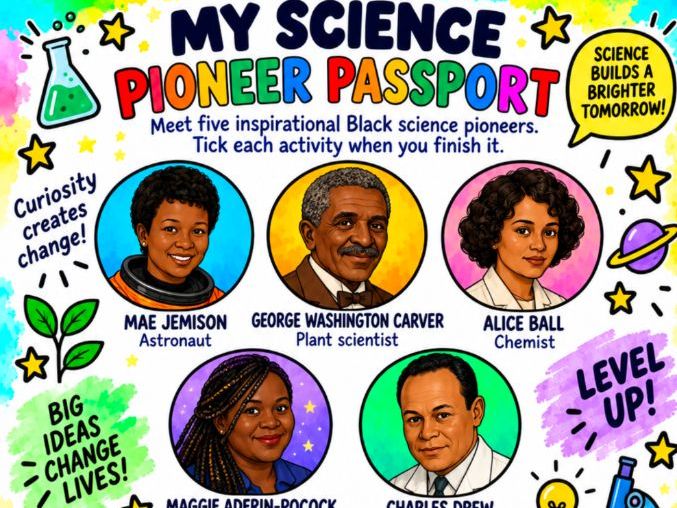 Black History Month Science Workbook 12 Printable Pages