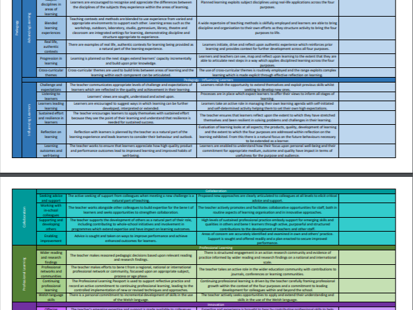 PGCE Teachers' Standards (Wales, 2017)