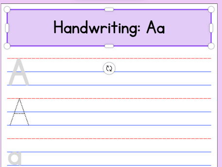 Letter Formation Resource